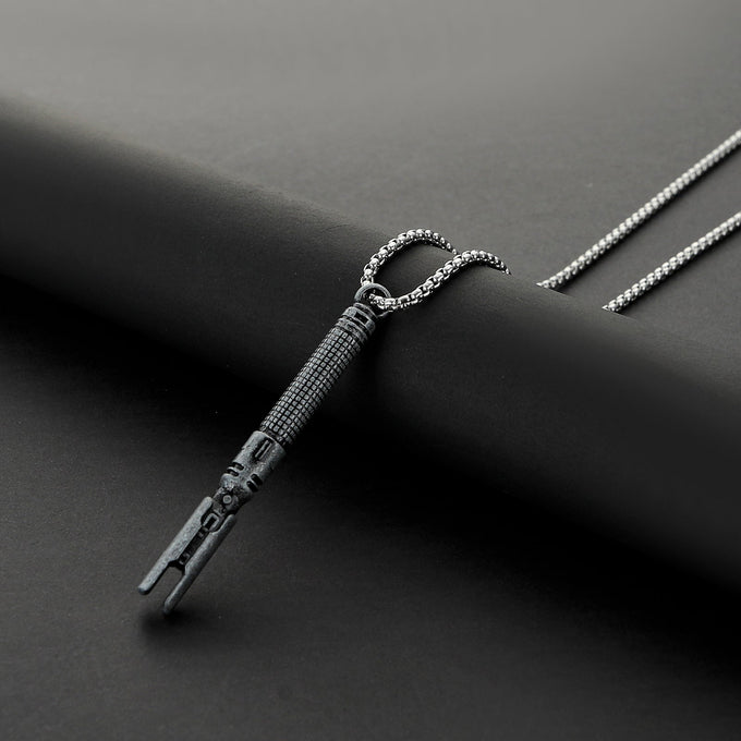 Cal Kestis inspired miniature saber hilt necklace with matching chain