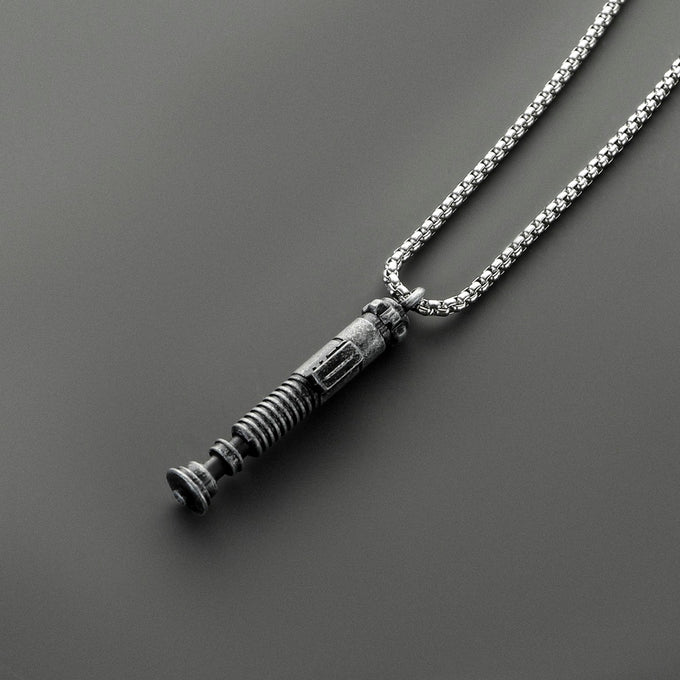 Luke Skywalker (Episode VI) inspired miniature saber hilt necklace with matching chain